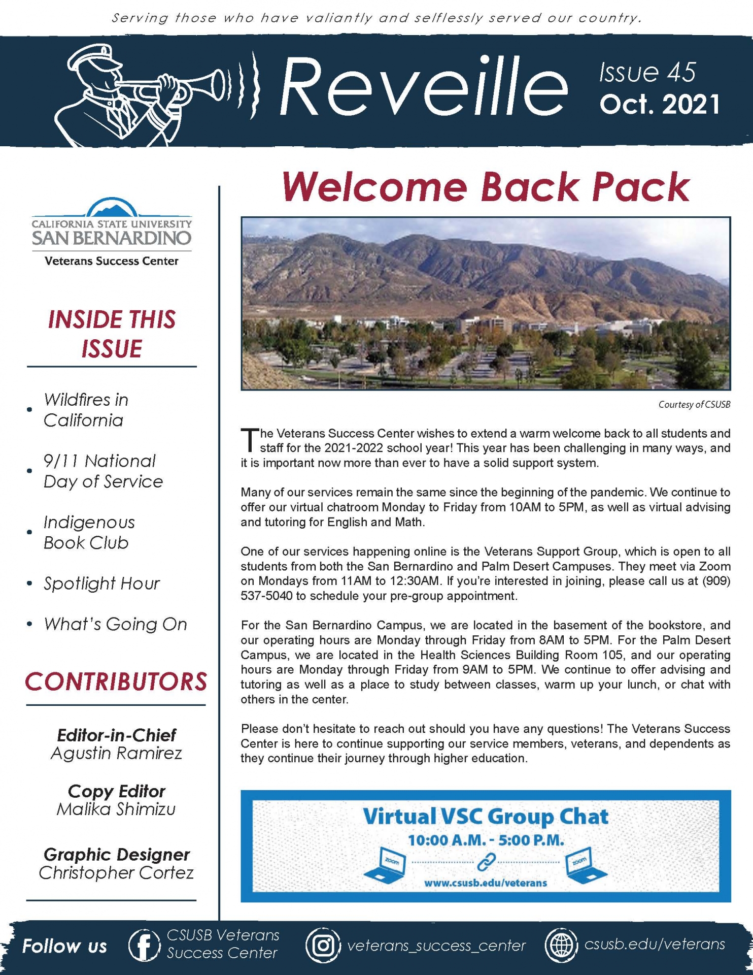 Reveille OCT 2021 Title Page