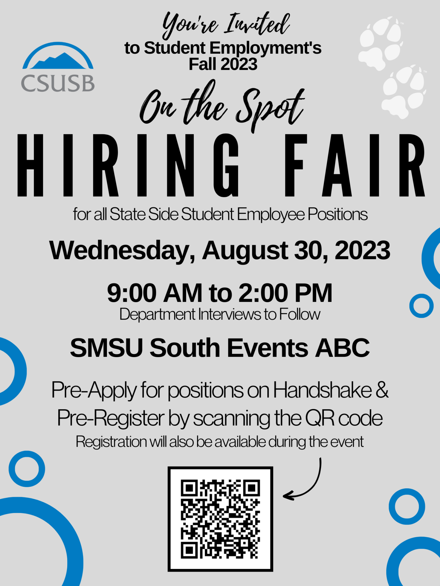 SE Hiring Fair flier