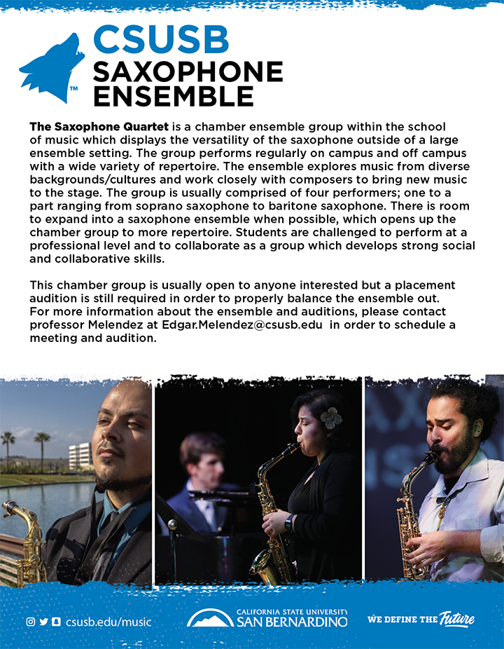 Sax Ensemble Flyer