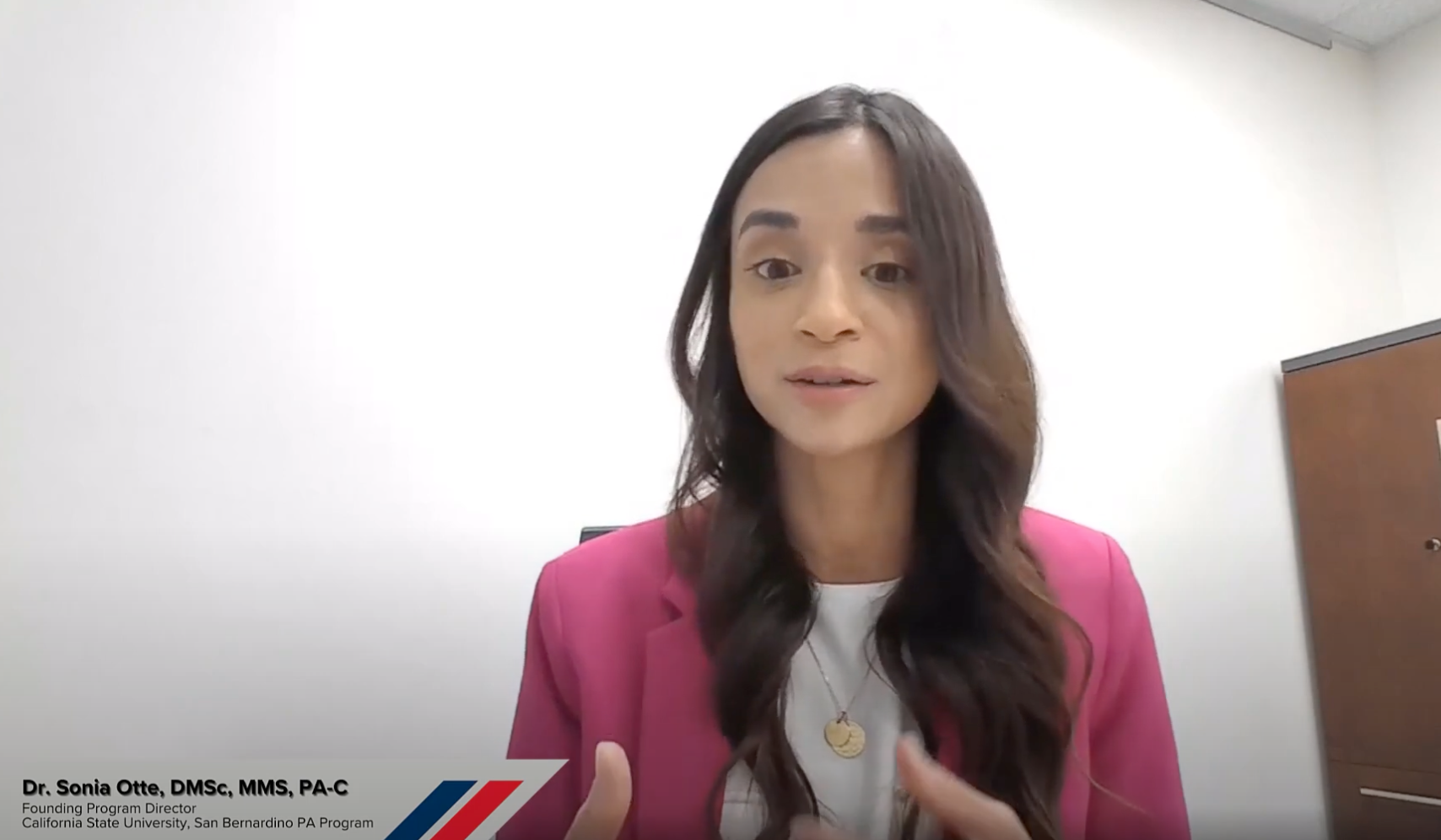 Sonia Otte, MSPA, screen capture from the podcast "Pulse of the PA."