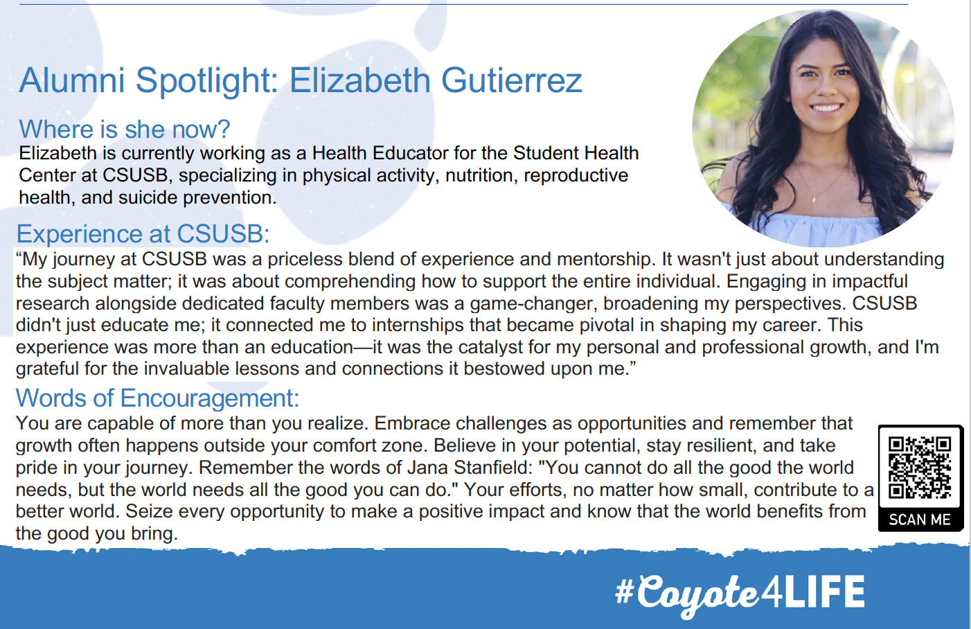 Health Promotion Alumni Spotlight