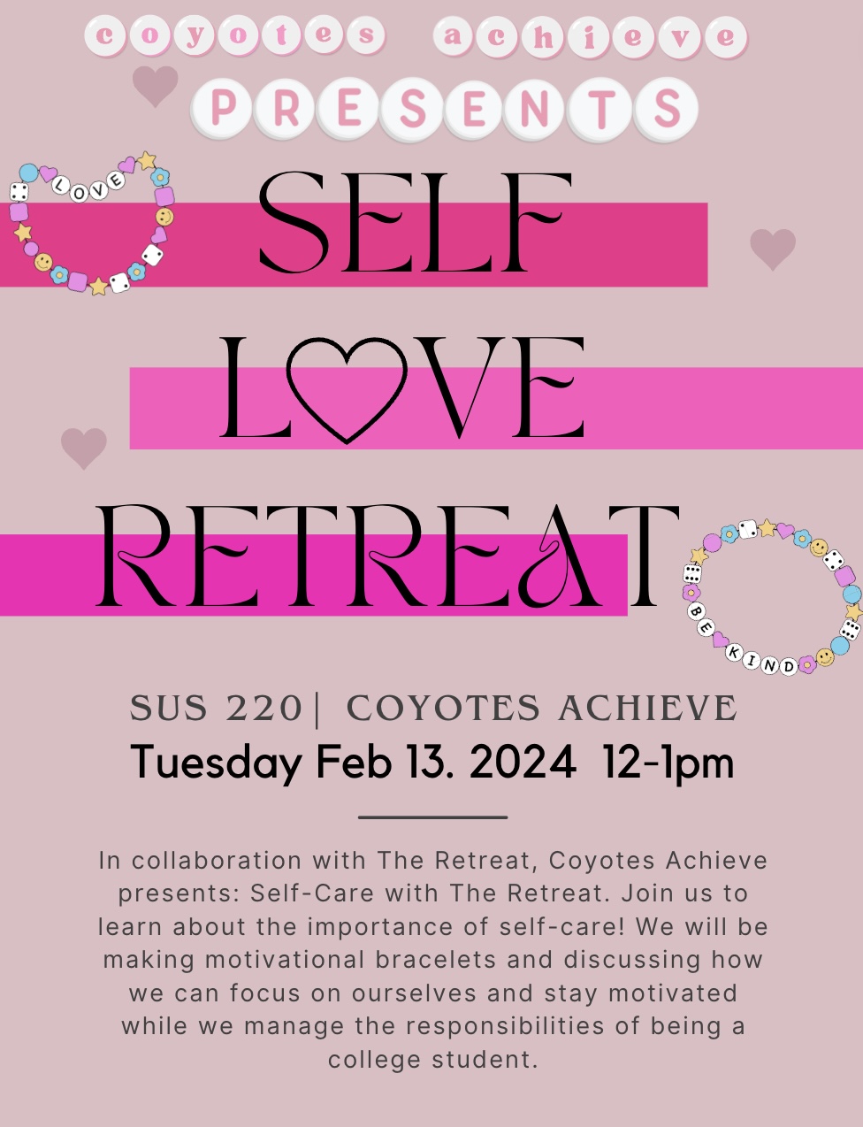 Self-Love Retreat Event flyer