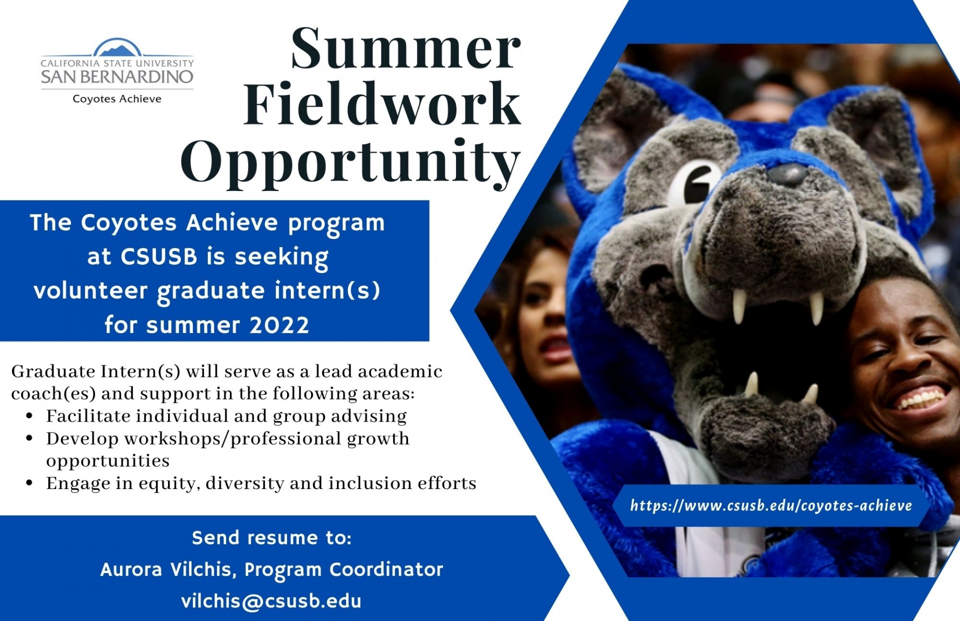 CSUSB Summer Fieldwork Opportunity 