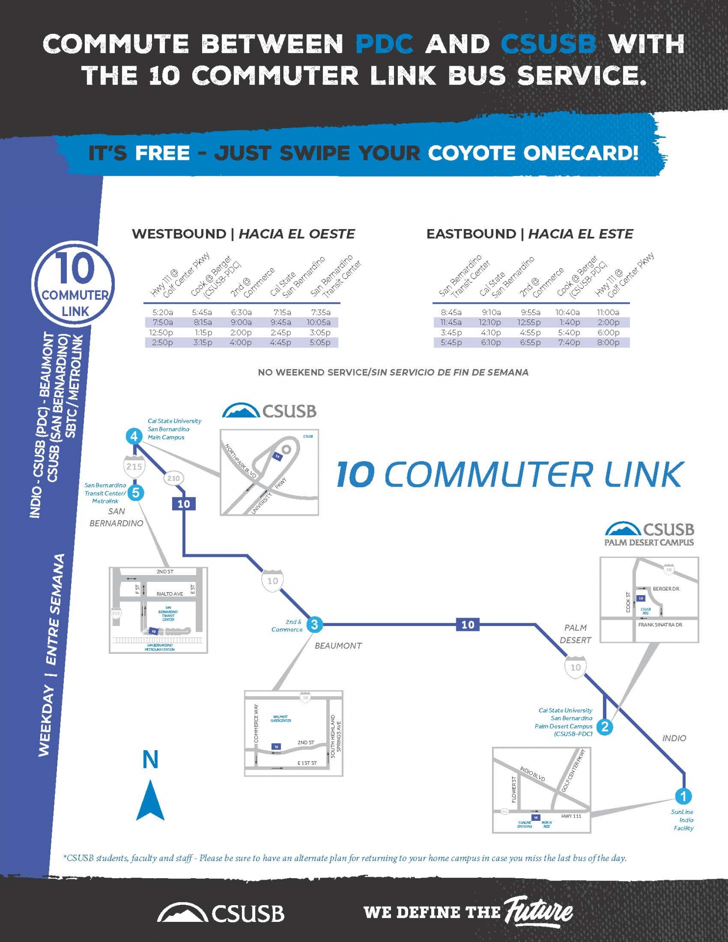 Sunline 10 Commuter Link Schedule