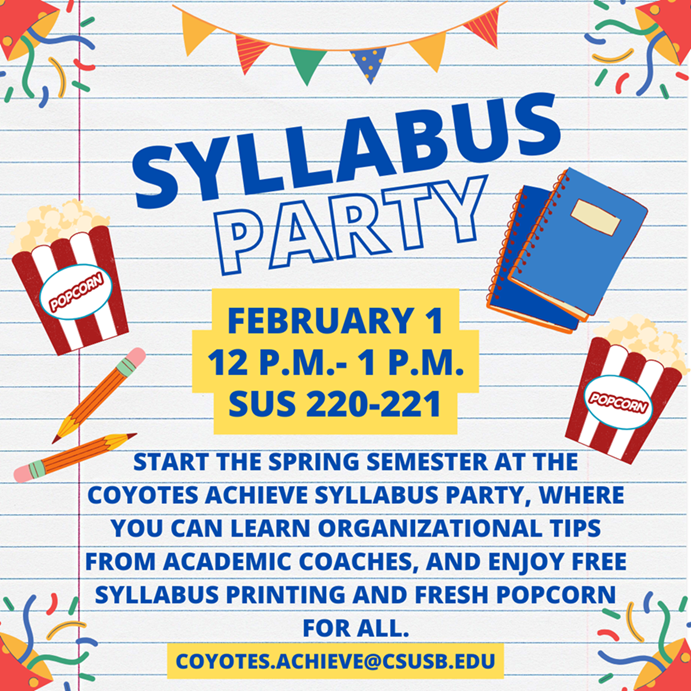 Syllabus Party Event Flyer