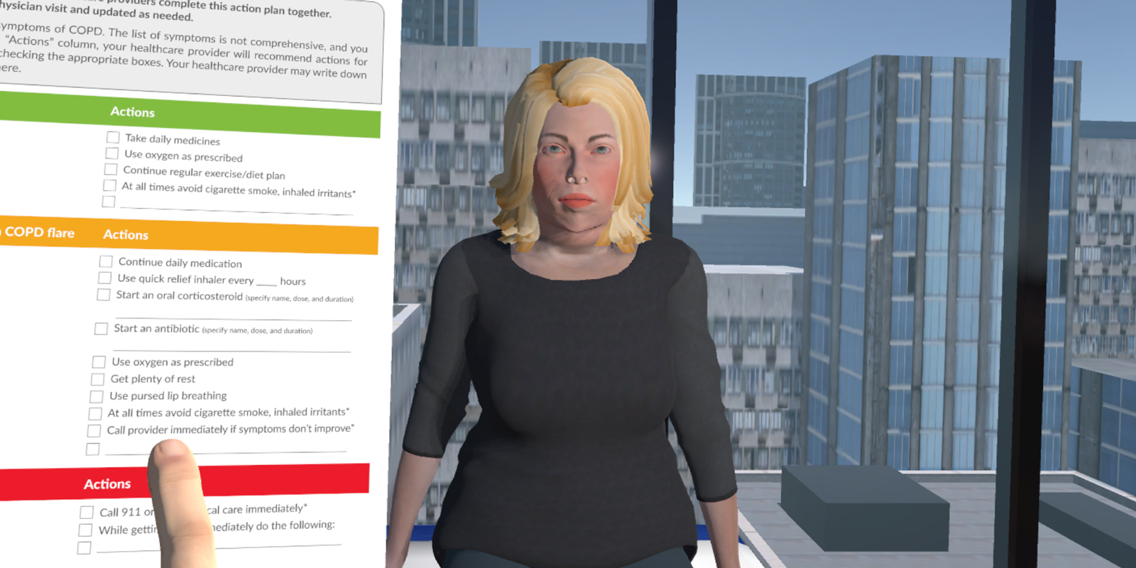 The CSUSB xREAL used artificial intelligence to animate avatars for an experience that allows nursing students to practice interacting with patients.
