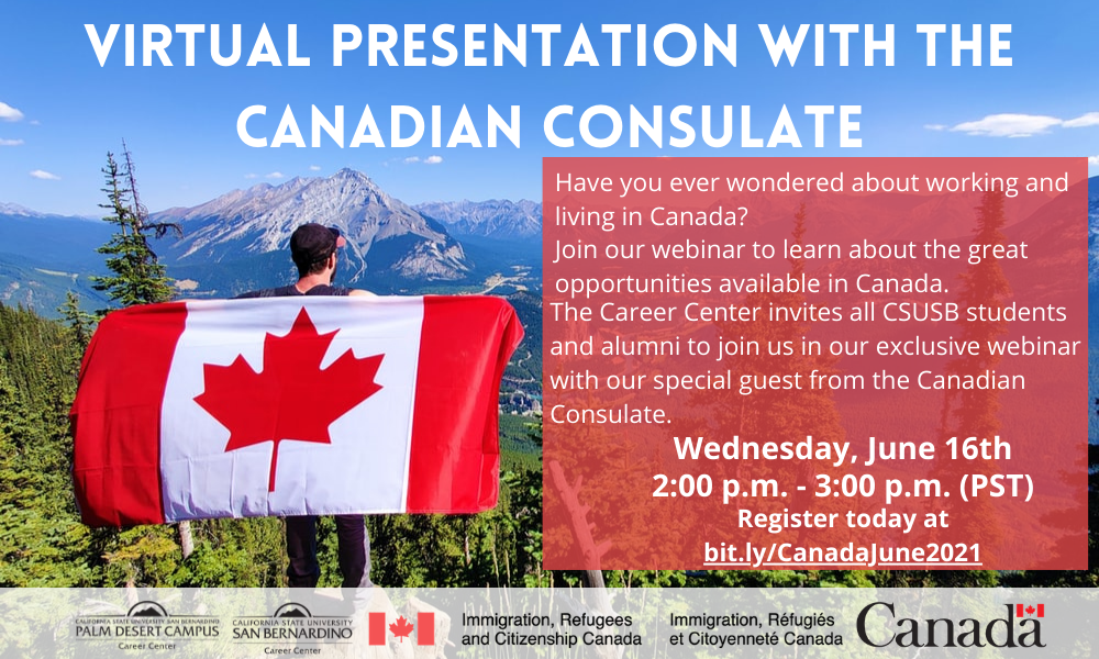 Virtual Presentation with the Canadian Consulate