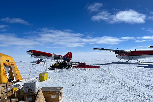 The aircraft, equipment and supplies the team utilized on the expedition to Antarctica.