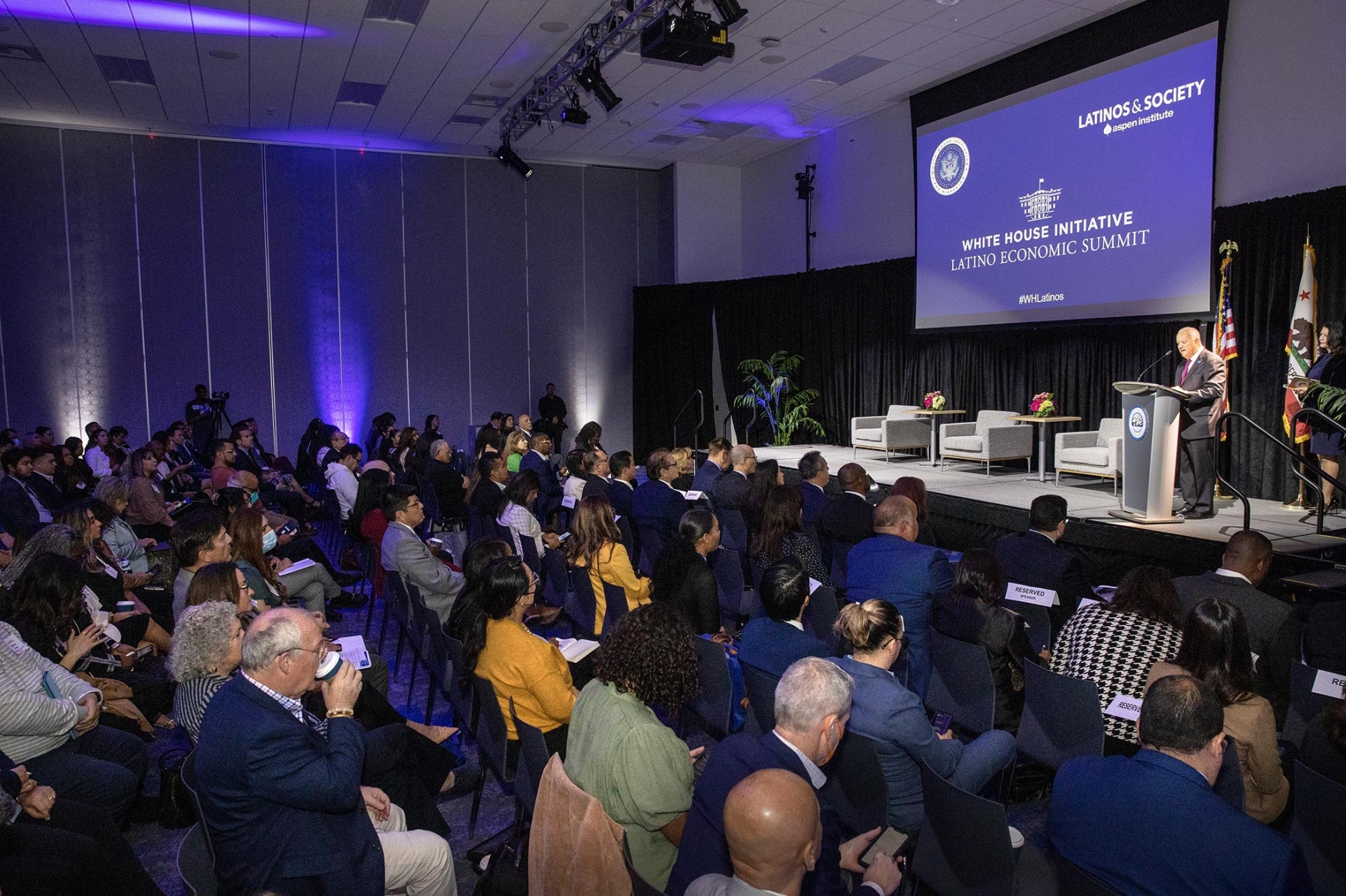 Crowd shot of the White House summit at CSUSB.