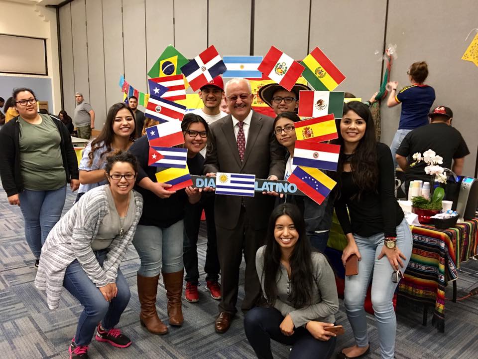President Morales at Dia Latino in February 2017 President Morales at Dia Latino in February 2017