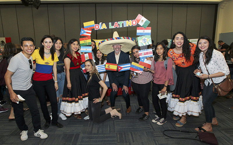 Department Chair and Group at Dia Latino