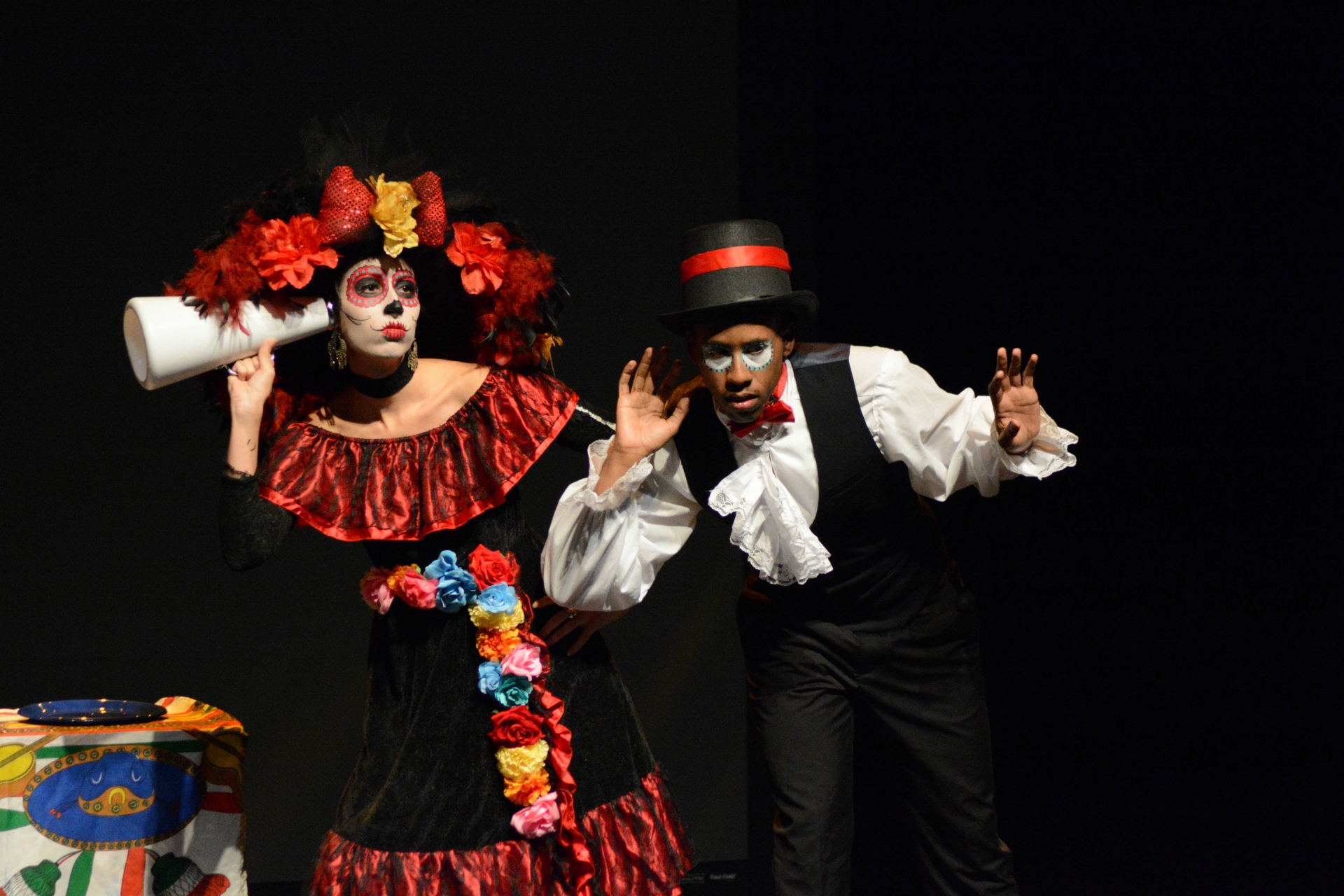 Scene from El Soldado Razo Performance at CSUSB