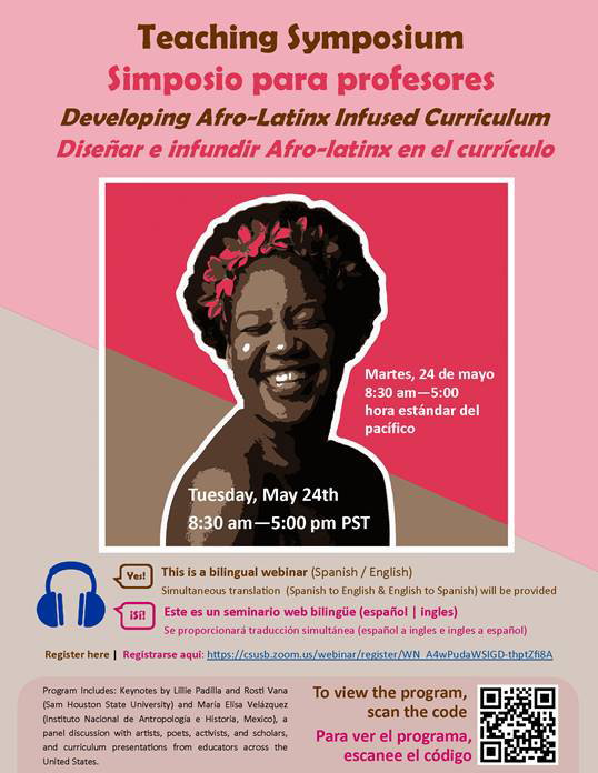 Developing Afro-Latinx Infused Curriculum” event flier 