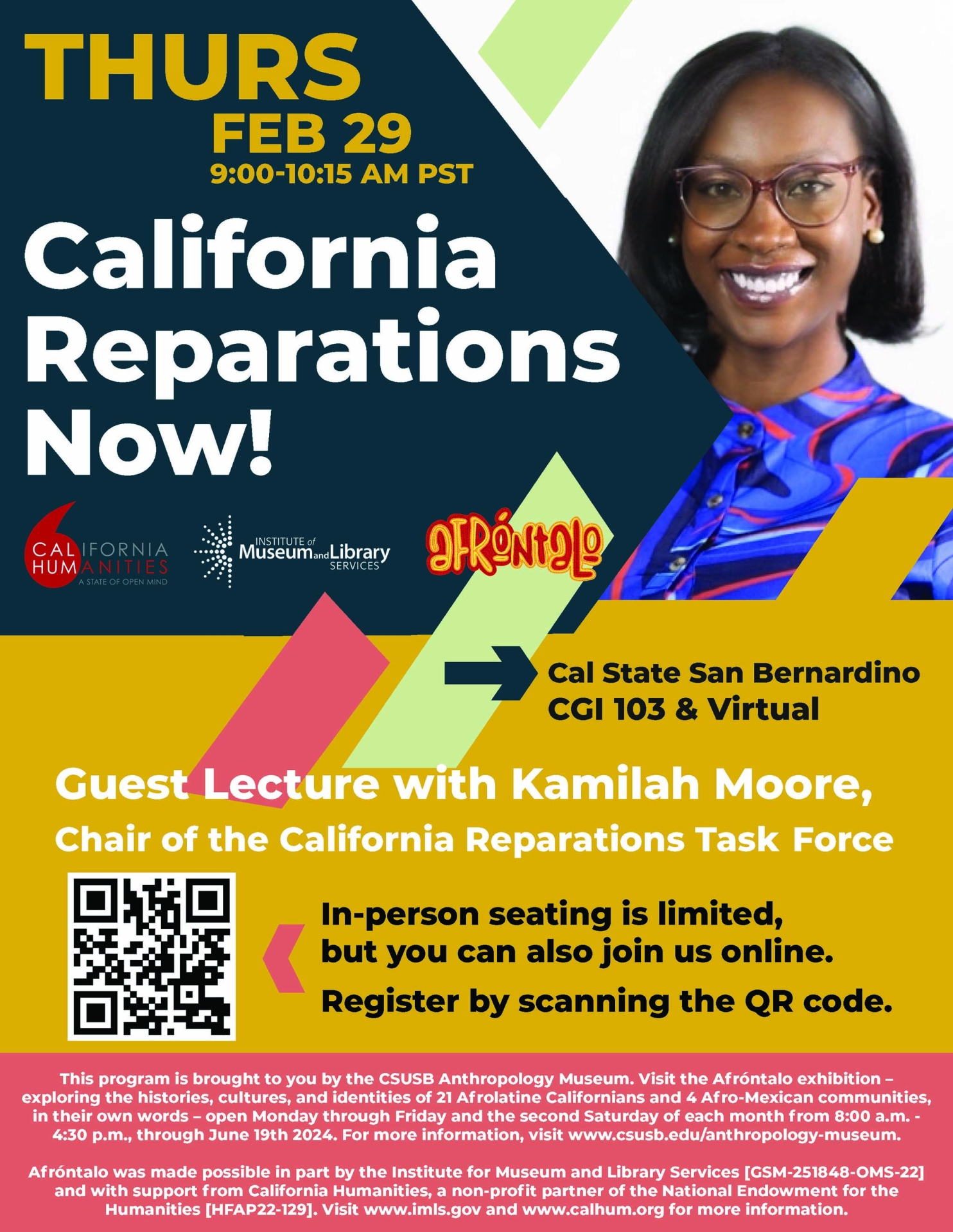 Kamilah Moore guest lecture flyer