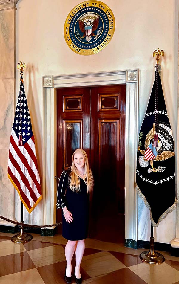 Danielle Penn at the White House.