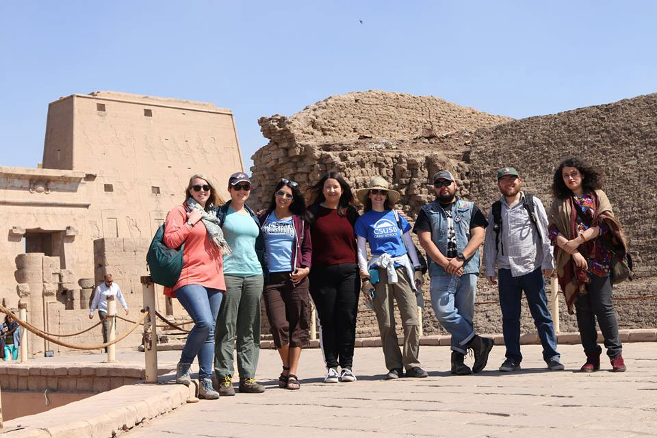 While in Egypt, the group is making 3D models of the archaeological sites and inscriptions, and excavating one of the sites. 
