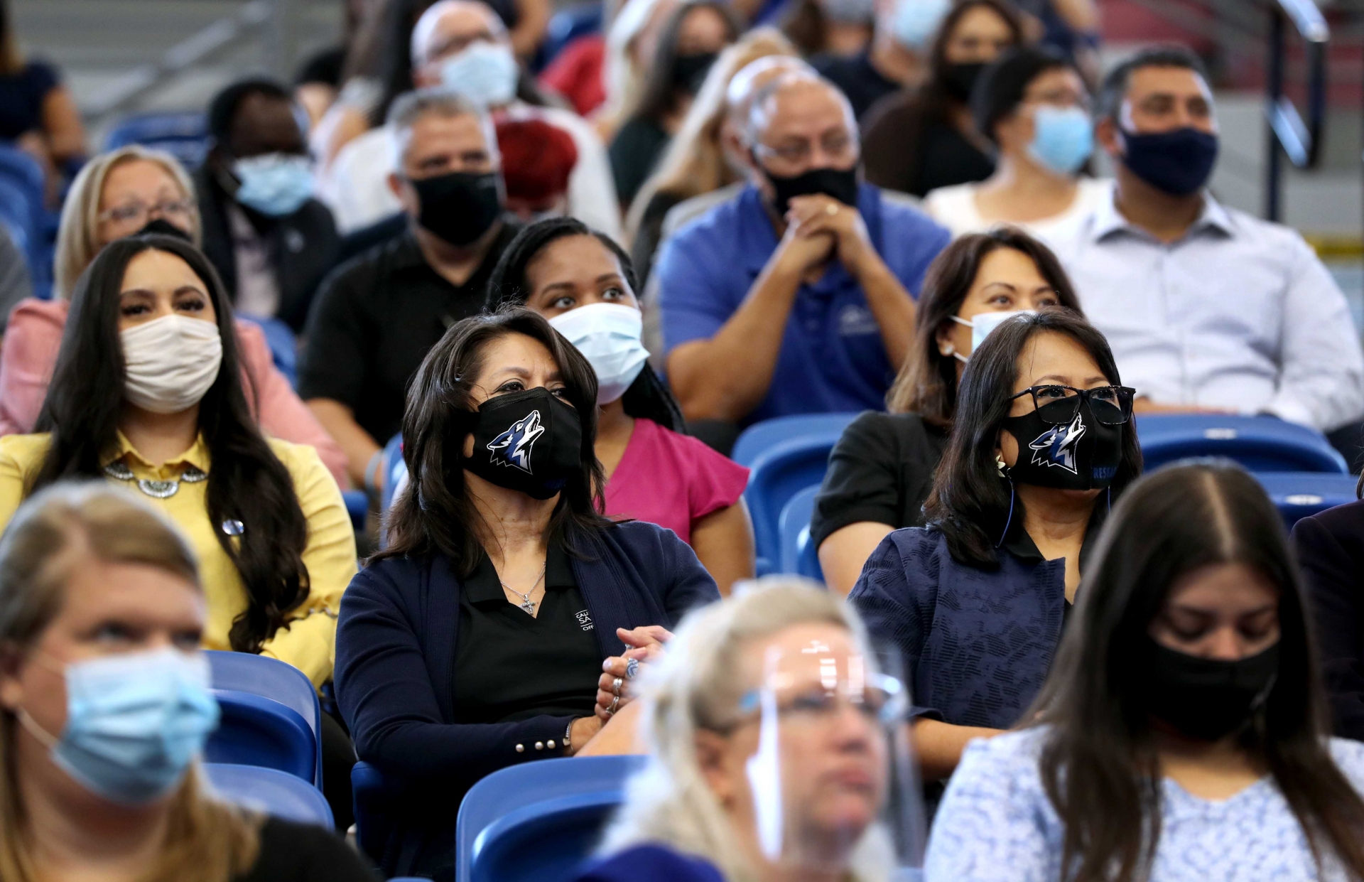 CSUSB faculty and staff attend 2021-22 Convocation.