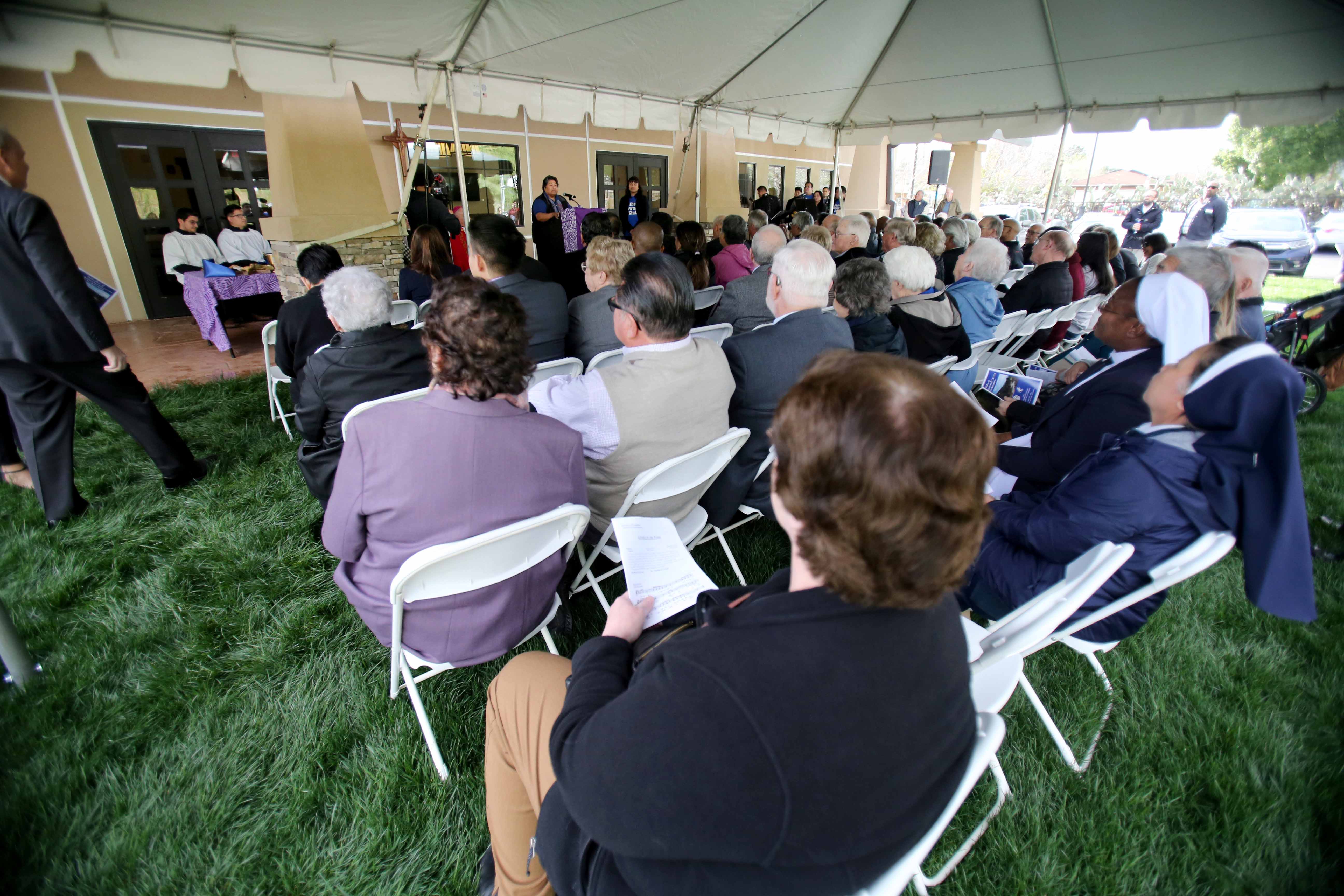 Dedication ceremony held for new Bishop Barnes Newman Center located near CSUSB