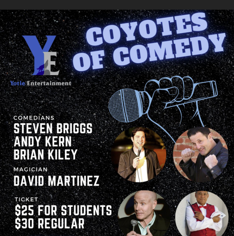 Web flier Coyotes of Comedy event