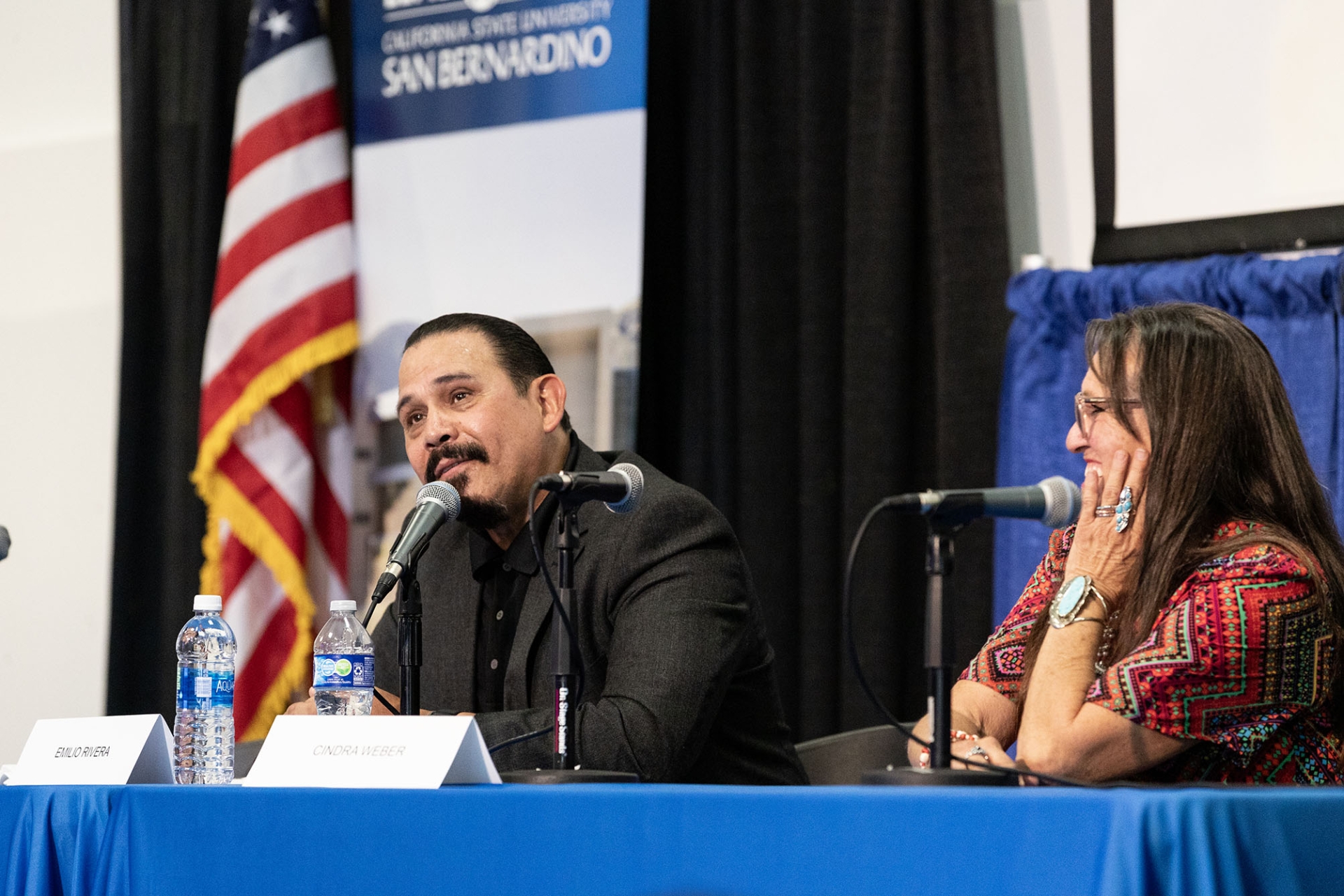 Emilio Rivera, left, and Cindra Weber