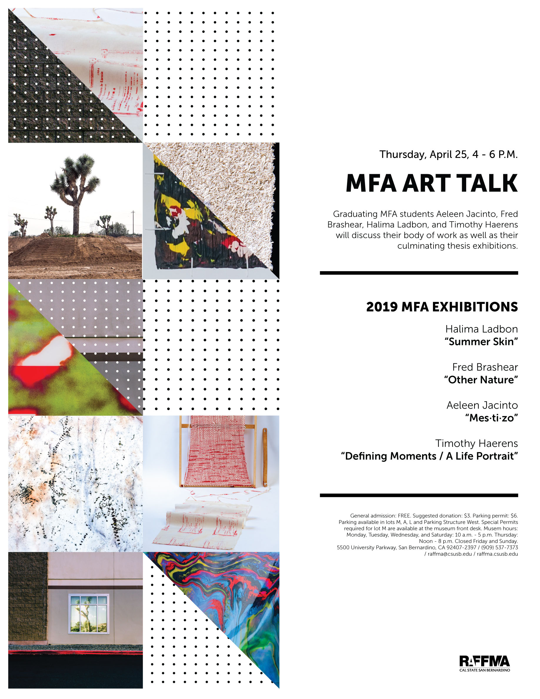 MFA Art Talk, featuring four students, coming to CSUSB art museum