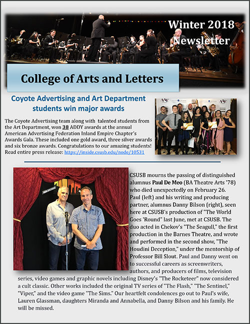 Winter 2018 Newsletter