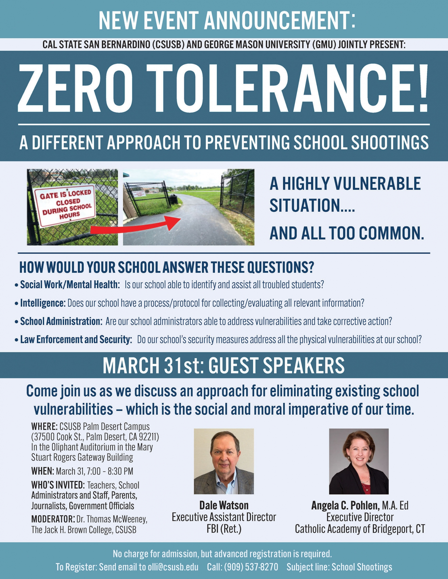 Zero Tolerance Event flyer