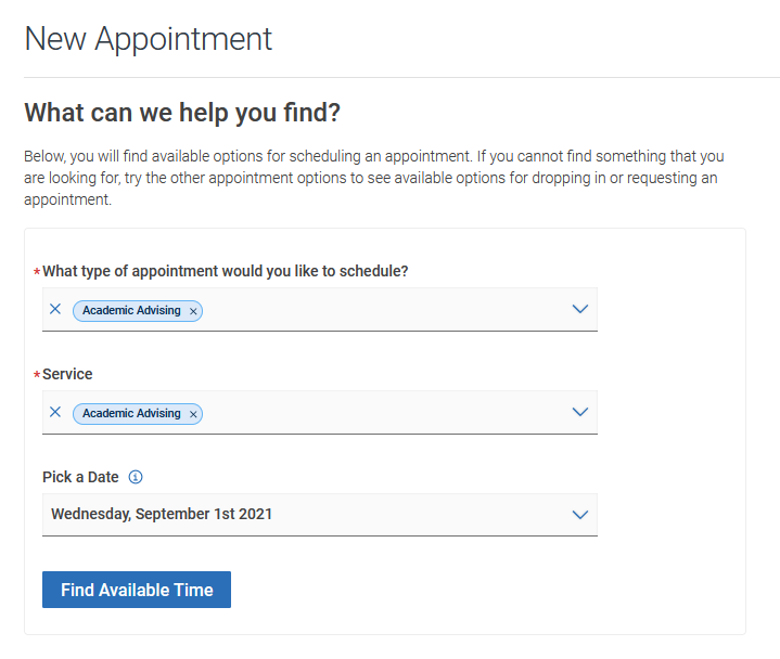academic advising