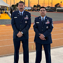 Capt. Jesus Acuña-Perez (Ret) and David R. Moroyoqui, MSgt (ret.)