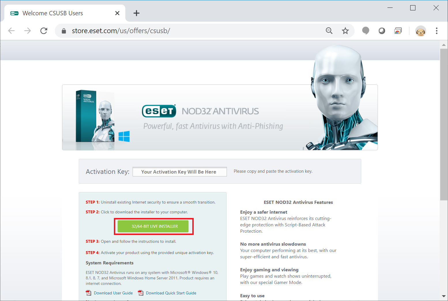 Get ESET 4