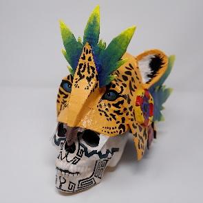 jaguar decorated calavera