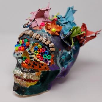 decorated calavera