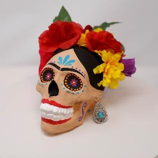 decorated calavera frida kahlo