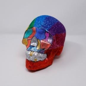 multicolored decorated calavera
