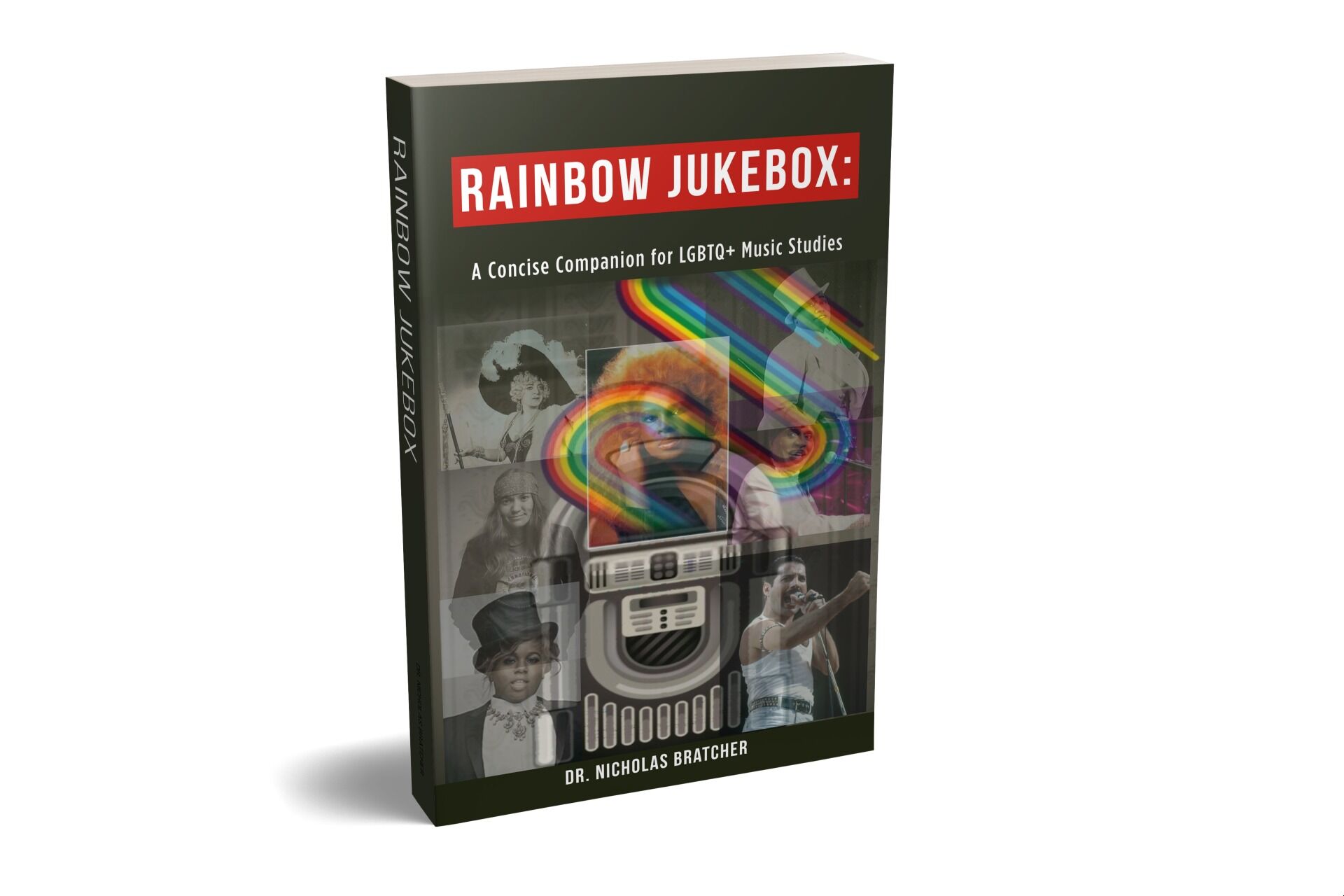 3D Mock up of book titled "Rainbow Jukebox"