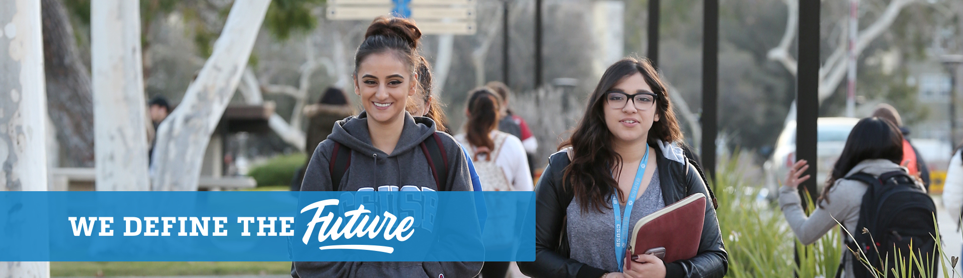 Students Walking on Campus