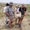 Transporting a bone cast