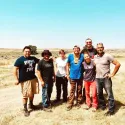 CSUSB students with Dr. Eriksen (right)