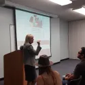 Lecturer in classroom