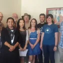 People standing for photo