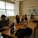 More people eating lunch