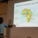 Guy pointing at Africa
