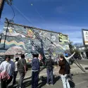 Mural in Filipino town
