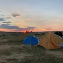 Sunset at camp