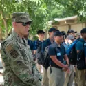 C/Payne surveys the troop