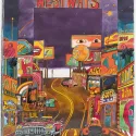 Sunset Strip (Westways Cover Art) 1978 Painting
