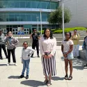 Tierra and her family with the CSUSB and TCT team