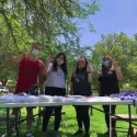 Students at an event