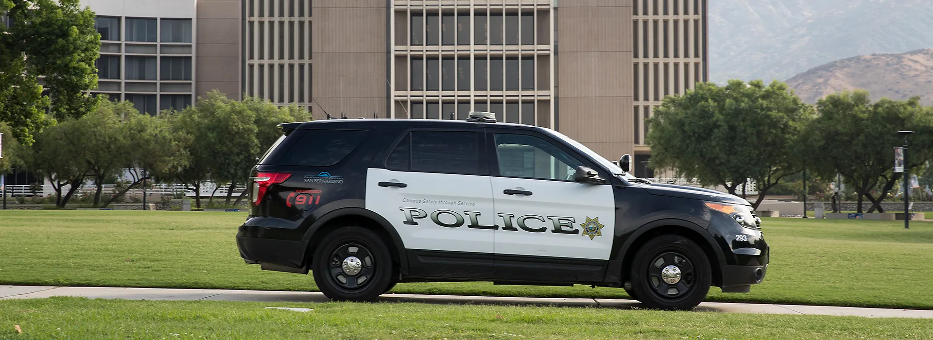 Police Car at CSUSB.