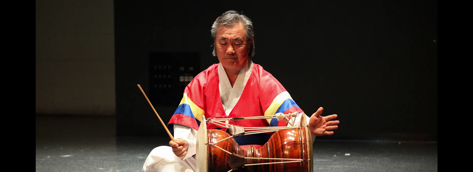 A musician performs at the 2017 Korean Festival at CSUSB. 